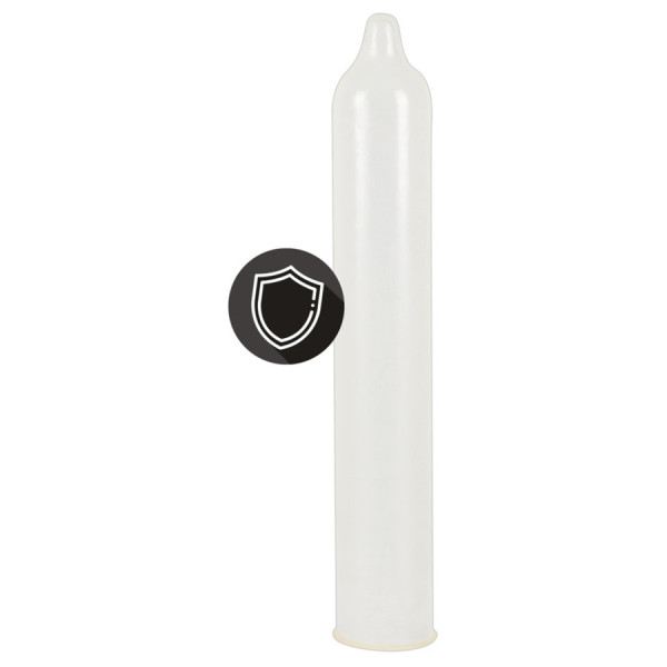 Préservatifs lubrifiés, plus épais, en latex x12 avec réservoir Extra Safe 53 mm 